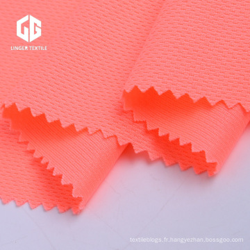 Tissu recyclé de maille de fil de polyester pour l&#39;uniforme de sports